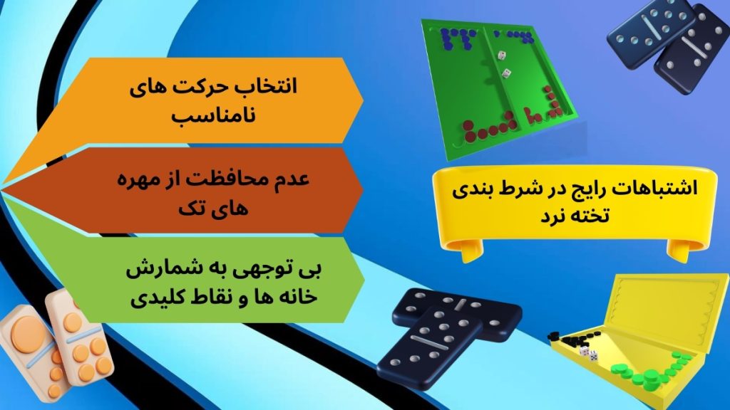 اشتباهات رایج در شرط بندی تخته نرد