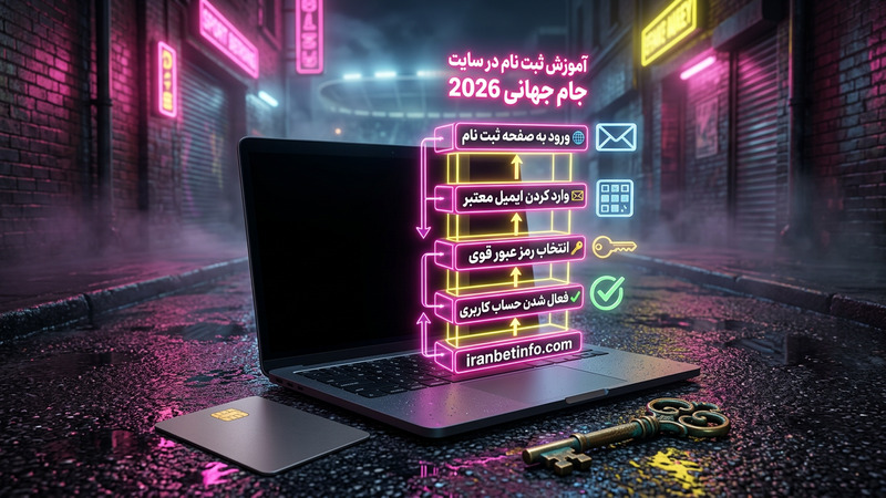آموزش ثبت نام در سایت شرط بندی جام جهانی 2026