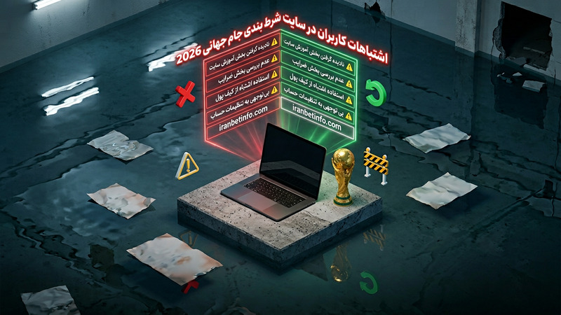 اشتباهات کاربران در سایت شرط بندی جام جهانی 2026